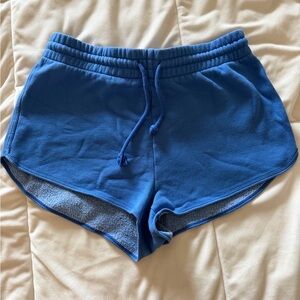 TNA Royal Blue Elastic Waist Athletic Shorts